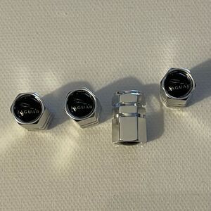 Jaguar Valve Stem Caps in Silver Set of 4 NWT